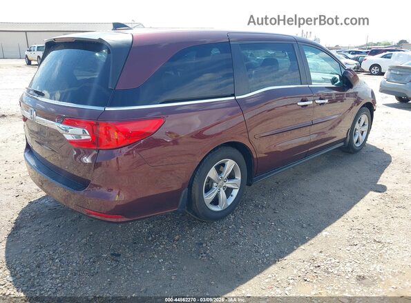 5FNRL6H75KB011650 2019 HONDA ODYSSEY Maroon Trasero derecho