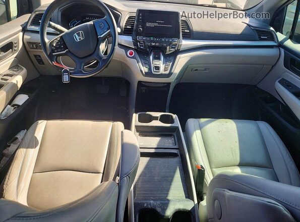 5FNRL6H75KB017674 2019 HONDA ODYSSEY Gray Widok deski rozdzielczej