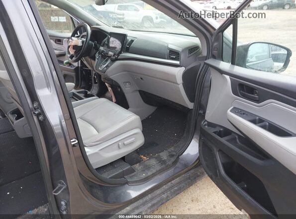 5FNRL6H75KB090706 2019 HONDA ODYSSEY Gray Widok wnętrza z przodu
