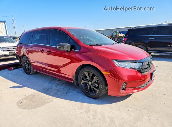 5FNRL6H75PB052996 2023 HONDA ODYSSEY Red Передня права чверть