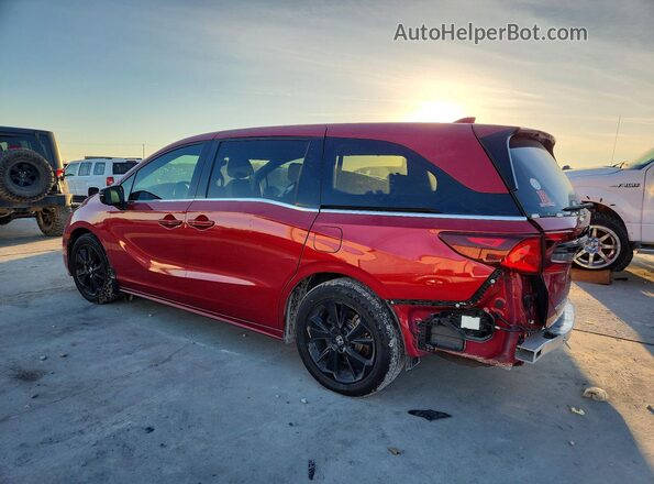 5FNRL6H75PB052996 2023 HONDA ODYSSEY Red Задня ліва чверть
