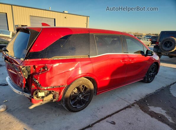 5FNRL6H75PB052996 2023 HONDA ODYSSEY Red Задня права чверть