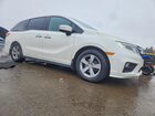 2018 Honda Odyssey Exl White vin: 5FNRL6H76JB044283