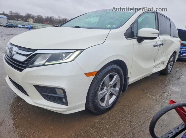 5FNRL6H76JB044283 2018 HONDA ODYSSEY White წინა მარცხენა ხედი სამი მეოთხედიდან
