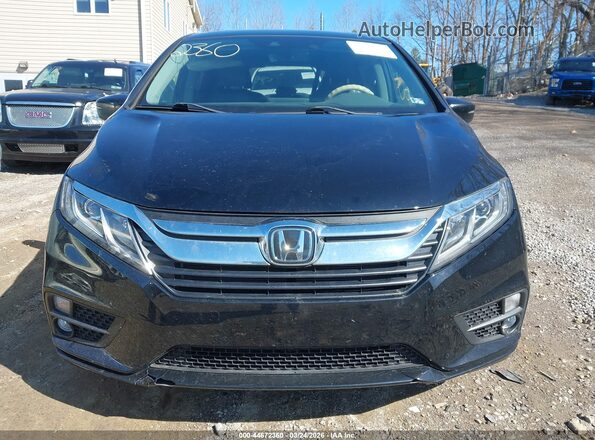 5FNRL6H76KB033978 2019 HONDA ODYSSEY Black Vista del cuadro de instrumentos