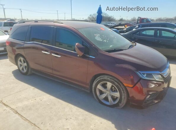 5FNRL6H76KB035603 2019 HONDA ODYSSEY Maroon Передня права чверть