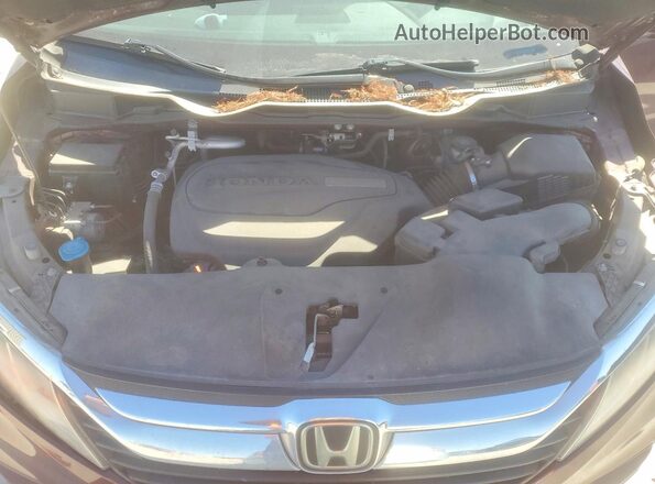 5FNRL6H76KB035603 2019 HONDA ODYSSEY Maroon Вид підкапотного простору