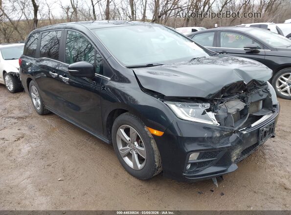 5FNRL6H76KB073266 2019 HONDA ODYSSEY Черный Передняя правая четверть