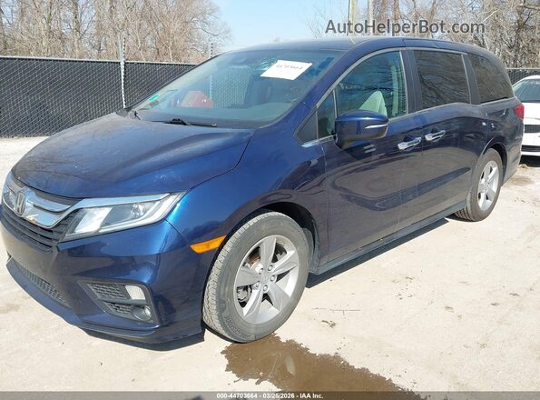5FNRL6H78JB021006 2018 HONDA ODYSSEY Blue Vista tres cuartos delantera izquierda