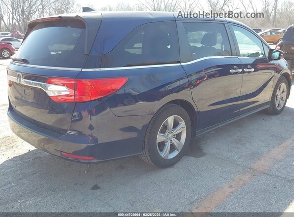 5FNRL6H78JB021006 2018 HONDA ODYSSEY Blue Trasero derecho