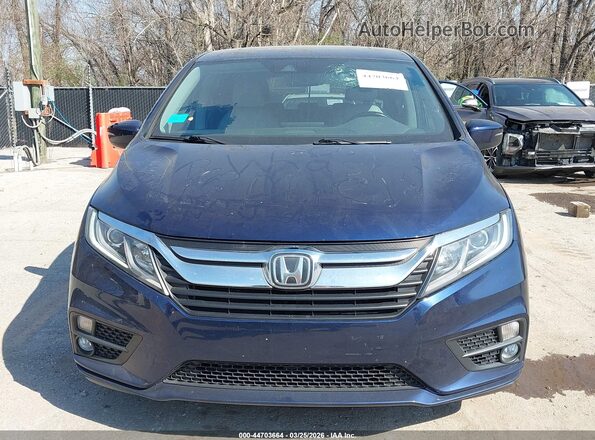 5FNRL6H78JB021006 2018 HONDA ODYSSEY Blue Vista del cuadro de instrumentos
