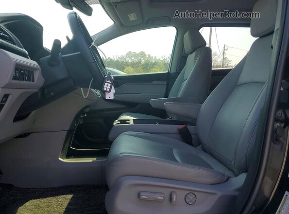 5FNRL6H78NB041844 2022 HONDA ODYSSEY Черный Вид салона спереди