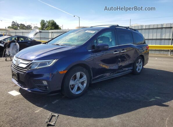 5FNRL6H7XKB035538 2019 HONDA ODYSSEY Blue Przód lewy
