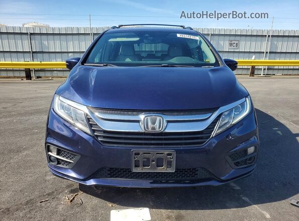 5FNRL6H7XKB035538 2019 HONDA ODYSSEY Blue Widok z przodu