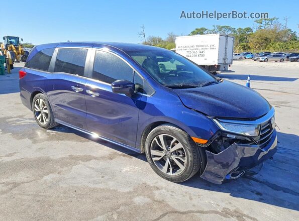 5FNRL6H81PB025187 2023 HONDA ODYSSEY Синий Передняя правая четверть