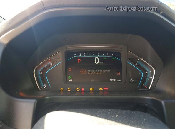 5FNRL6H83KB093922 2019 HONDA ODYSSEY Серебряный Вид щитка приборов