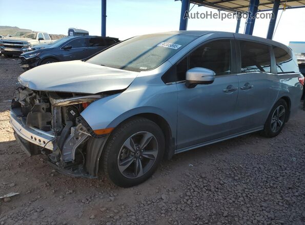 5FNRL6H86JB006562 2018 HONDA ODYSSEY Серебряный Передняя левая четверть