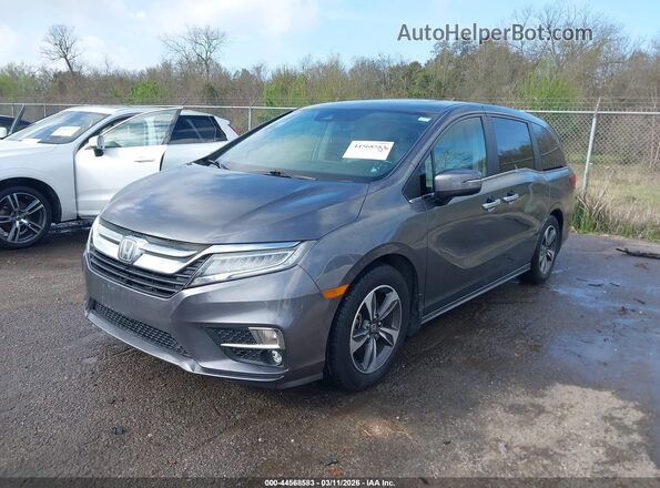 5FNRL6H86JB038377 2018 HONDA ODYSSEY Серый Передняя левая четверть