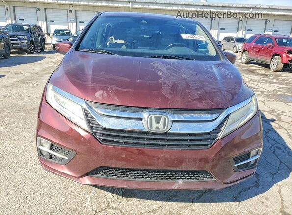 5FNRL6H89KB052596 2019 HONDA ODYSSEY Maroon Widok z przodu