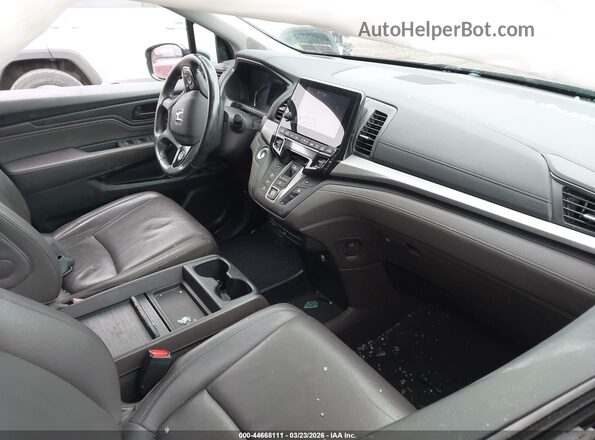5FNRL6H8XKB126365 2019 HONDA ODYSSEY Gray Widok wnętrza z przodu