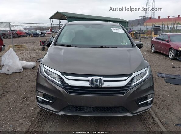 5FNRL6H8XKB126365 2019 HONDA ODYSSEY Gray Widok wnętrza z tyłu