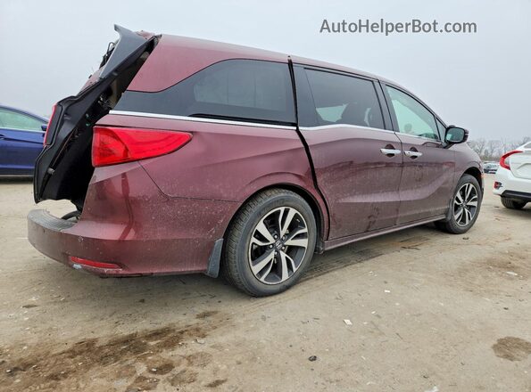 5FNRL6H91KB021397 2019 HONDA ODYSSEY Burgundy Trasero derecho