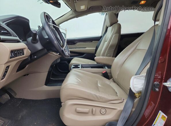 5FNRL6H91KB021397 2019 HONDA ODYSSEY Burgundy Vista interior delantera
