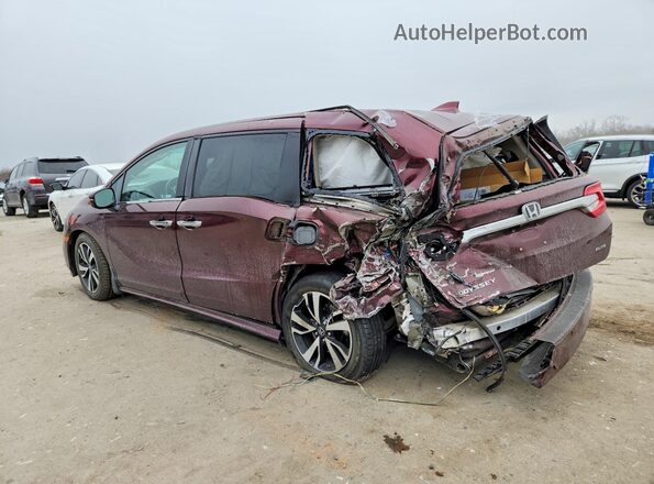 5FNRL6H91KB021397 2019 HONDA ODYSSEY Burgundy Trasero izquierdo
