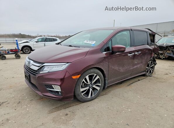 5FNRL6H91KB021397 2019 HONDA ODYSSEY Burgundy Vista tres cuartos delantera izquierda