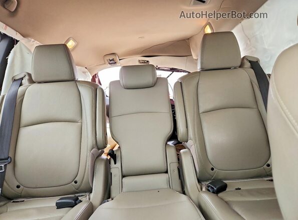 5FNRL6H91KB021397 2019 HONDA ODYSSEY Burgundy Vista de los asientos traseros