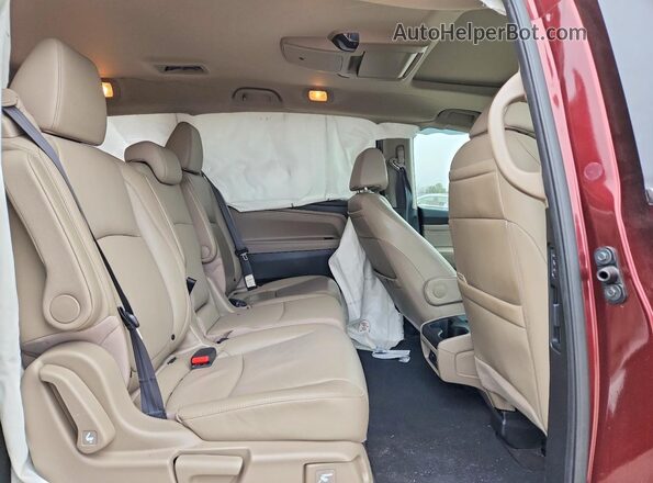5FNRL6H91KB021397 2019 HONDA ODYSSEY Burgundy Vista interior trasera