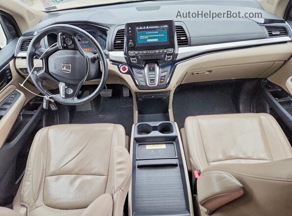 5FNRL6H91KB021397 2019 HONDA ODYSSEY Burgundy Vista del salpicadero