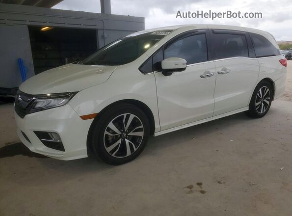 5FNRL6H93KB056152 2019 HONDA ODYSSEY Белый Передняя левая четверть