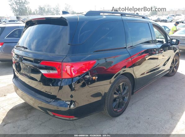 5FNRL6H97RB006445 2024 HONDA ODYSSEY Черный Задняя правая четверть
