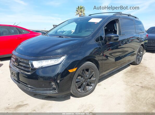 5FNRL6H97RB006445 2024 HONDA ODYSSEY Черный Передняя левая четверть