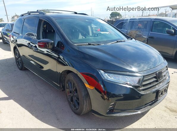 5FNRL6H97RB006445 2024 HONDA ODYSSEY Черный Передняя правая четверть