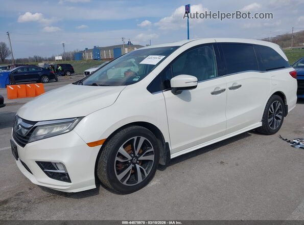 5FNRL6H9XKB003741 2019 HONDA ODYSSEY White Vista tres cuartos delantera izquierda