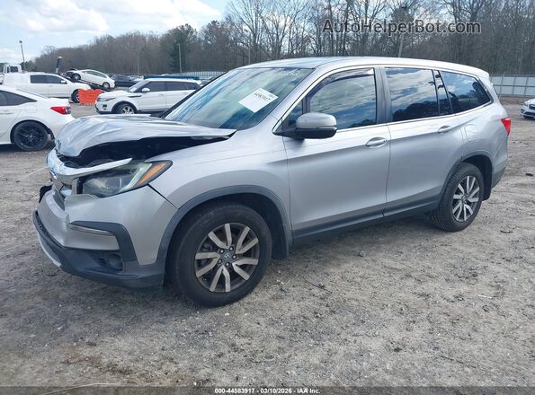 5FNYF5H33KB020292 2019 HONDA PILOT Серый Передняя левая четверть