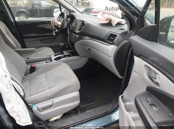 5FNYF5H33KB031180 2019 HONDA PILOT Синий Вид салона спереди