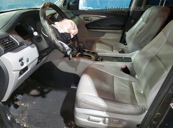 5FNYF5H40KB015365 2019 HONDA PILOT Gray Widok wnętrza z przodu