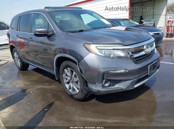 5FNYF5H50KB013401 2019 HONDA PILOT Синий Передняя правая четверть