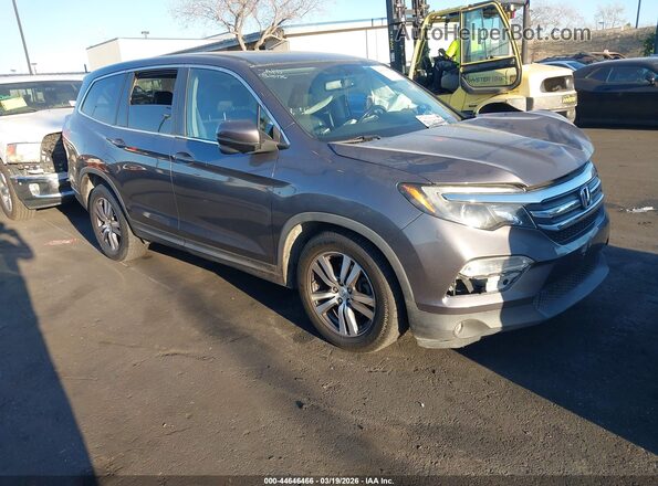 5FNYF5H51JB019447 2018 HONDA PILOT Gray Przód prawy