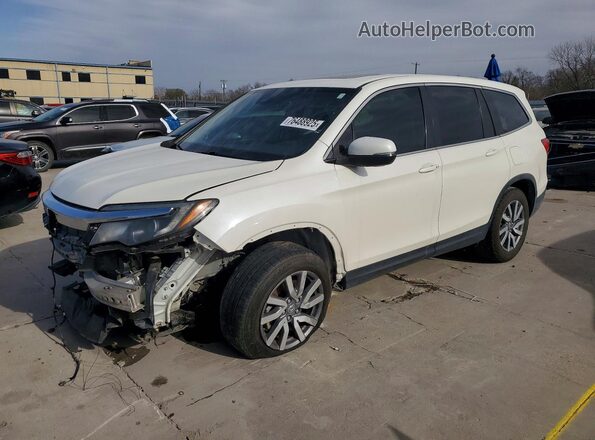 5FNYF5H57KB011998 2019 HONDA PILOT White Առջևի ձախ երեք քառորդ տեսարան