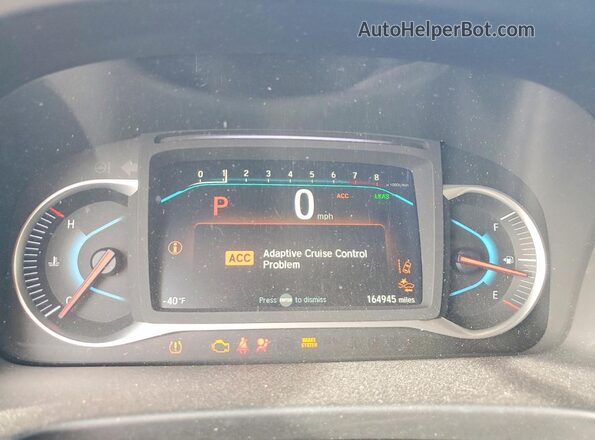 5FNYF5H57KB011998 2019 HONDA PILOT White Սարքավորումների վահանակի տեսք