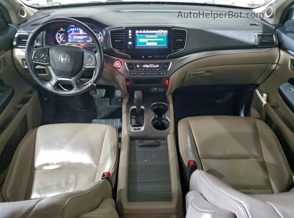 5FNYF5H58KB014618 2019 HONDA PILOT White Առջևի վահանակի տեսք