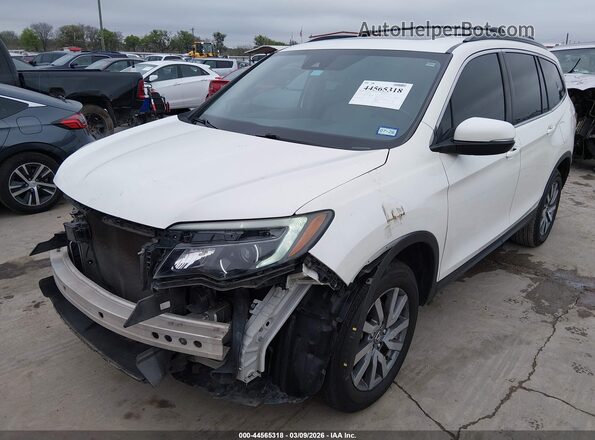 5FNYF5H59KB024414 2019 HONDA PILOT Белый Передняя левая четверть