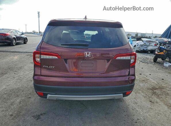 5FNYF5H59KB045571 2019 HONDA PILOT Burgundy Widok z tyłu