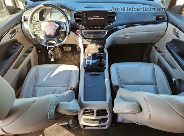 5FNYF5H65KB041784 2019 HONDA PILOT Gray Widok deski rozdzielczej