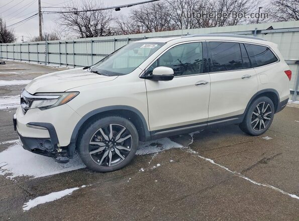 5FNYF6H01KB005186 2019 HONDA PILOT Белый Передняя левая четверть