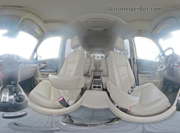5FNYF6H01KB005186 2019 HONDA PILOT Белый Панорамный вид салона 360°